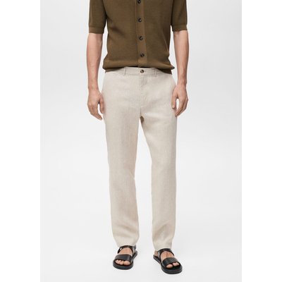 Pantalon 100 % lin slim fit MANGO MAN
