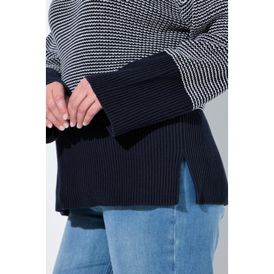 Pull en coton bio, motif à rayures ULLA POPKEN
