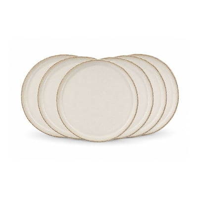 Lot de 6 grandes assiettes, COTON ARTIME