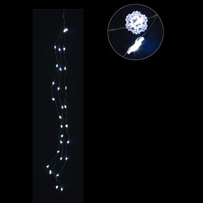 Branche lumineuse 30 Led flocons DOUCEUR D'INTÉRIEUR