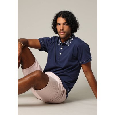 Polo en coton avec col boutonné et manches fantaisie PEPITO DEELUXE