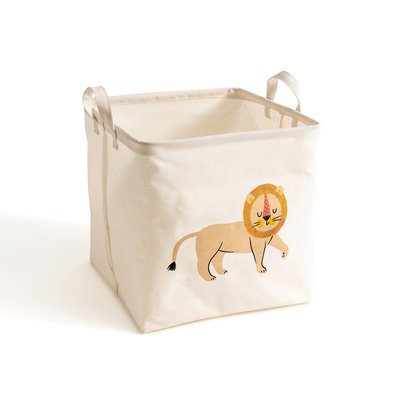 Panier cube motif lion, Junglito LA REDOUTE INTERIEURS
