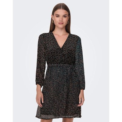 Robe courte, col V ONLY