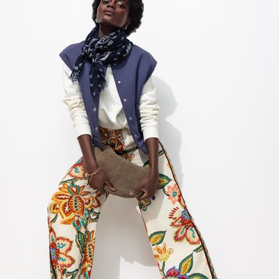 Pantalon large en satin PROMOD