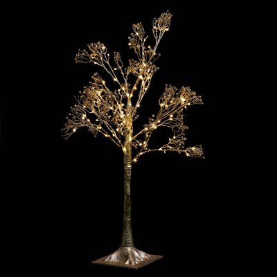 Arbre lumineux d intérieur doré H90cm 114 LED + transfo FEERIC LIGHTS & CHRISTMAS