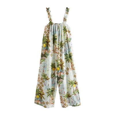 Combi-pantalon large avec bretelles à volants NEXT