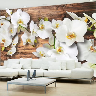 Papier peint intissé panoramique Fleurs Forest Orchid EDEN