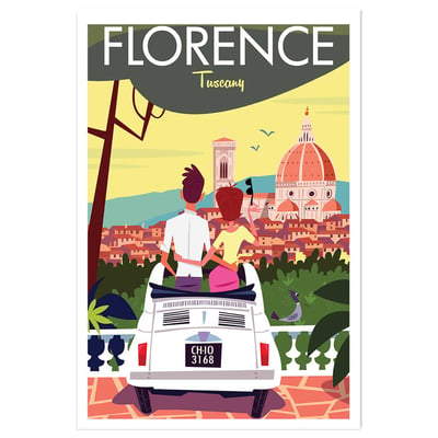Affiche Voyage à florence HEXOA