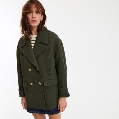 Пальто-бушлат из смесовой шерсти, Signature ANTON LA REDOUTE COLLECTIONS