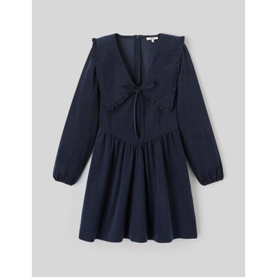 Robe à col volanté BZB