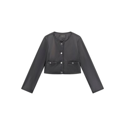 Veste Cropped En Similicuir GUESS KIDS