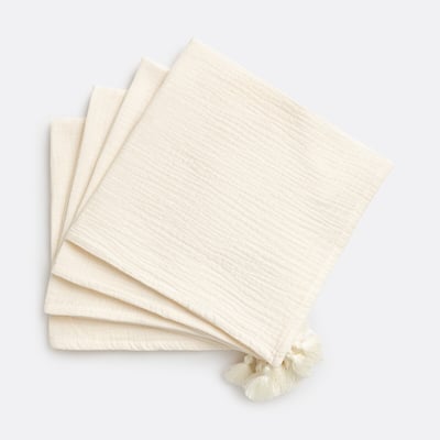 Lot de 4 serviettes de table gaze de coton, Kumla LA REDOUTE INTERIEURS