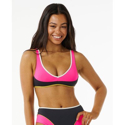 Haut de Maillot de bain crop Heat Splice Hibiscus RIP CURL
