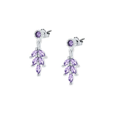 Boucles d'oreilles en argent 925 et oxyde de zirconium CLEOR