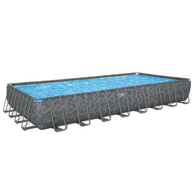 Piscine tubulaire rectangulaire  APX 365 9,56 x 4,88 x 1,32 m + Filtration + Accessoires BESTWAY