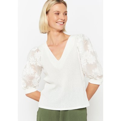Haut en dentelle brodée LOLALIZA