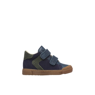 Sneakers en cuir et velours avec double scratch HEIST VL NATURINO