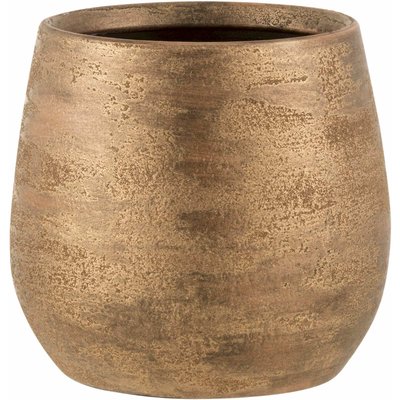 Cache-pot en terre cuite rond, Rico JOLIPA