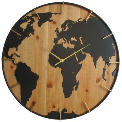 Horloge murale mappemonde PIER IMPORT