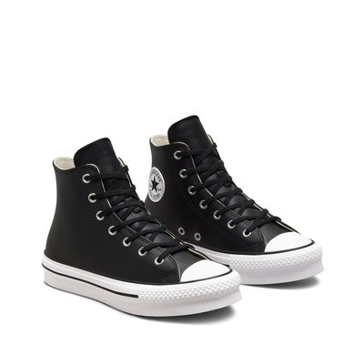 Converse negras niño piel outlet