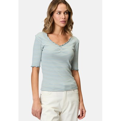 T-shirt à rayures avec ourlet à anneaux ZERO