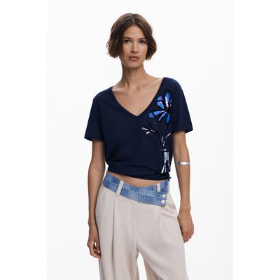 T-shirt col en V vase DESIGUAL