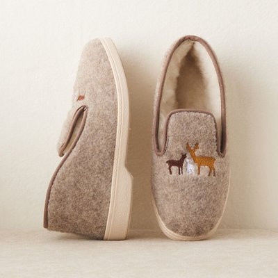Zapatillas de casa de cuadros de thermolactyl DAMART