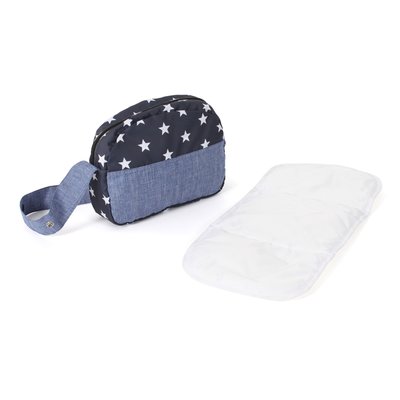 Sac à langer pour poupées Bleu marine étoiles BAYER CHIC 2000
