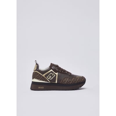 Baskets plateformes avec logo monogramme LIU JO