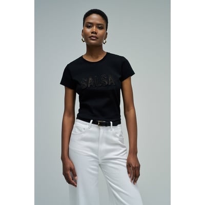 T-SHIRT AVEC BRANDING SALSA JEANS