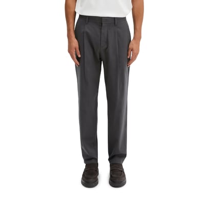 Chino modèle Belsbo à plis, coupe décontractée en mélange de coton bio et de laine de mouton MARC O'POLO