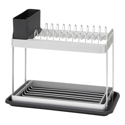 Égouttoir à vaisselle 2 niveaux en aluminium ATMOSPHERA