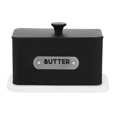 Liberty Butter Dish with Marble Base SO'HOME