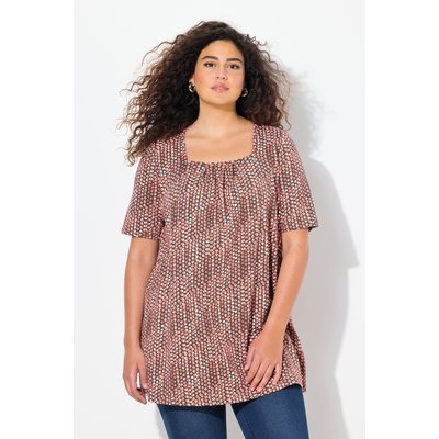 T-shirt long, motifs petits points ULLA POPKEN