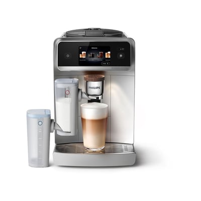 Expresso Broyeur Café Aromis EP8757/20 cafetière à grain SilentBrew LatteGo Pro Blanche PHILIPS