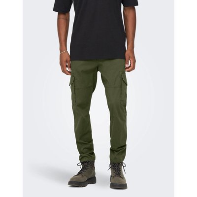 Pantalon cargo en coton Dean ONLY & SONS