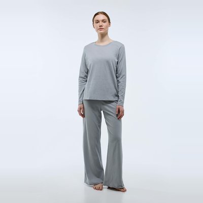 Pantalon uni à bords francs en coton BIO MONOPRIX