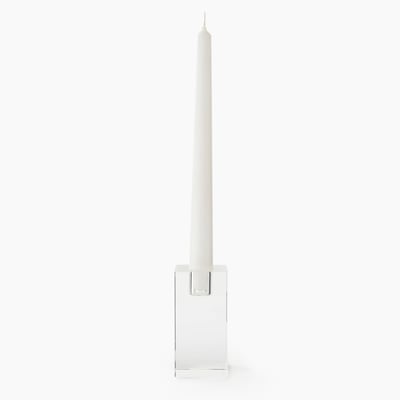 Bougeoir glaçon carré, L4,8xH9,8xP4,8 cm MONOPRIX