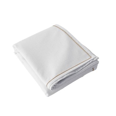 Nappe rectangulaire avec bordure jute LINA TOILINUX