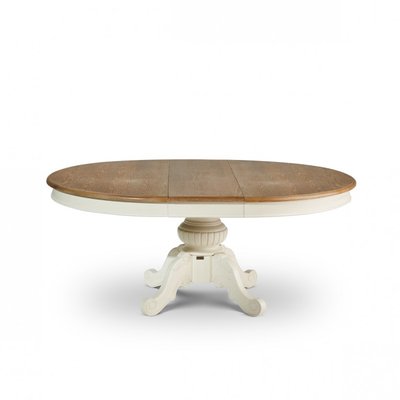 Table ovale en chêne 1 rallonge 6/8 couverts AMBOISE ROBIN DES BOIS
