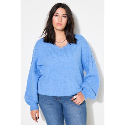 Pull oversize, encolure en V avec dentelles STUDIO UNTOLD