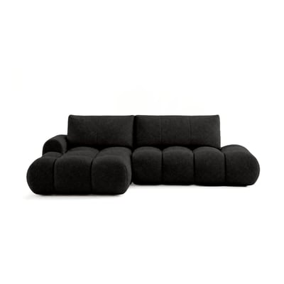 Canapé d'Angle Convertible en Tissu bouclette 4 places - YULIN BEST MOBILIER
