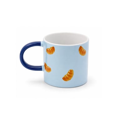 Mug croissant bleu, BEAU BRUNCH ARTIME