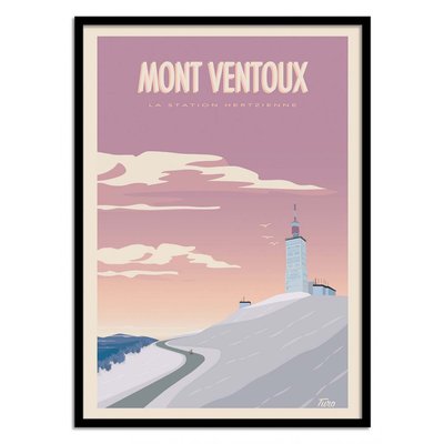 Affiche d’art 50 x 70 cm - Mont Ventoux - Turo WALL EDITIONS