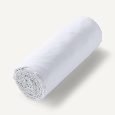Drap-housse en voile de coton lavé, Gypse AM.PM