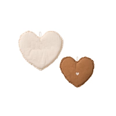 Lot de 2 décos murales coeur VERTBAUDET