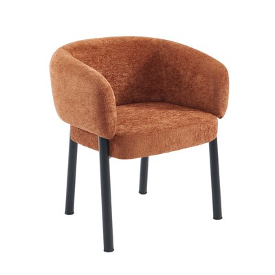 Fauteuil de table en tissu et acier ABELIA SORELH