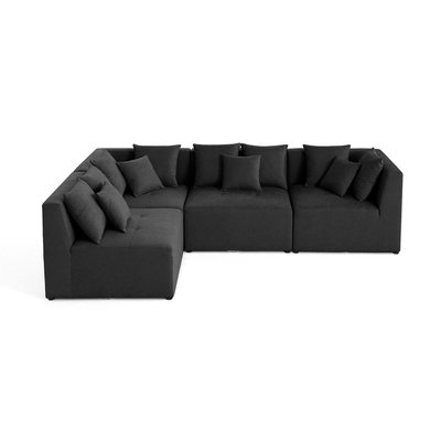 Canapé d'Angle réversible en Tissu 4 places - AMALFI LISA DESIGN