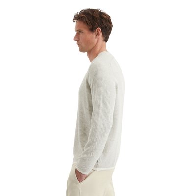 Pull-over regular en coton bio mélangé et structuré MARC O'POLO