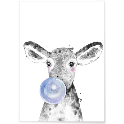 Affiche Bulle de Veau Bleue L'AFFICHERIE